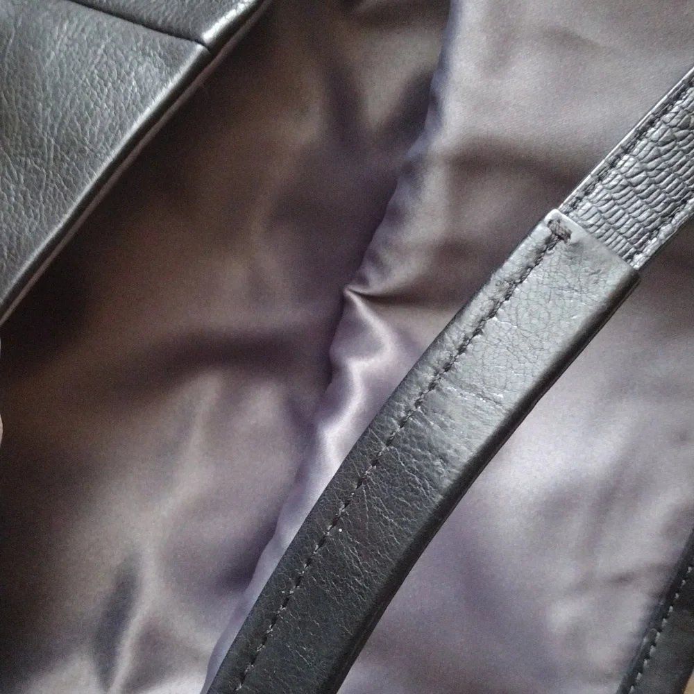 Coach,Black Leather Shoulder and Crossbody Bag